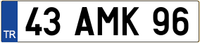 Trailer License Plate